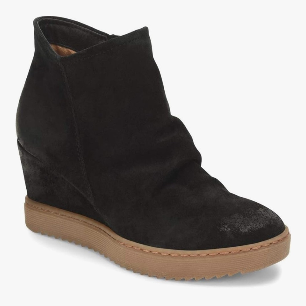 SOFFT Siri Women's Waterproof Black Suede Boots